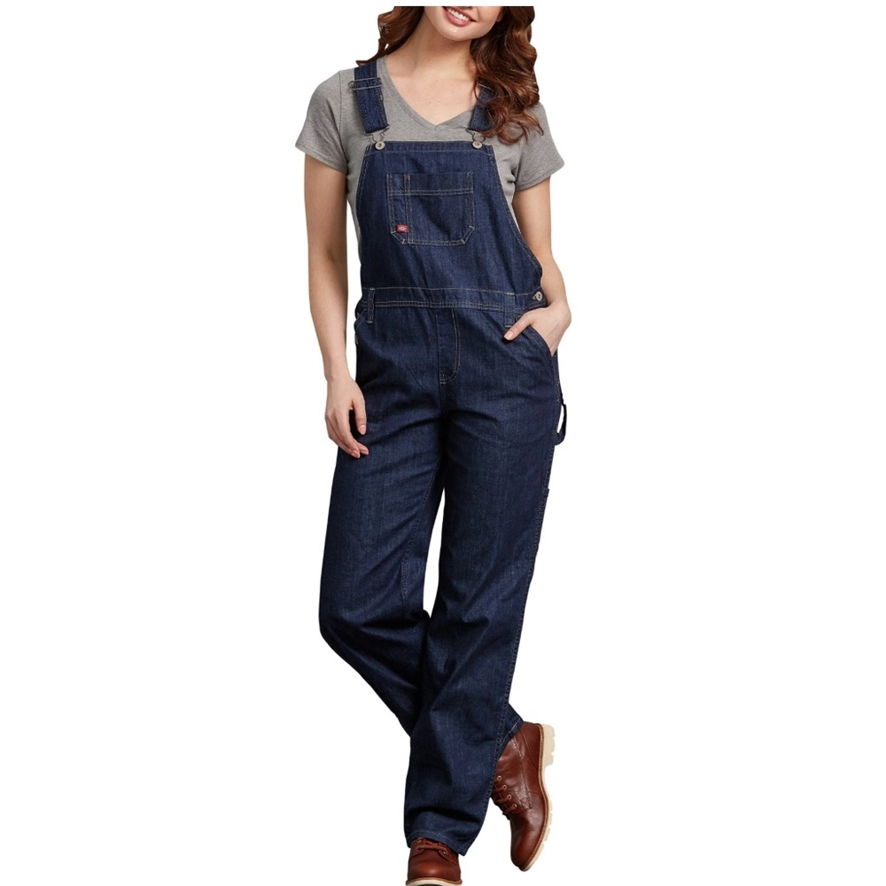 Dickies Overalls with Frayed Hem